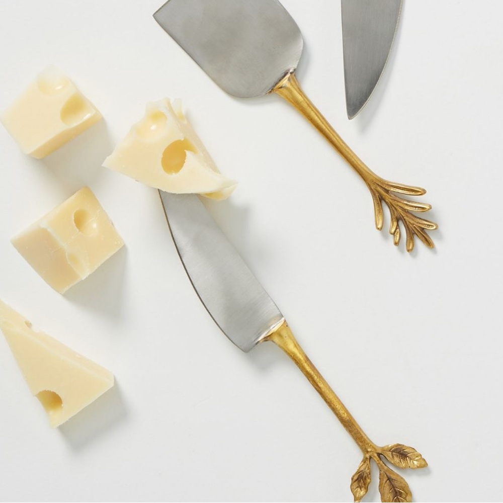 Anthropologie Herbiflora Cheese Knives Set/3 NWT - Picture 7 of 7